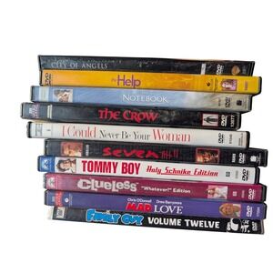 DVD Lot of 10 Clueless Tommy Boy‎ The Crow Se7en Family Guy The Help Notebook